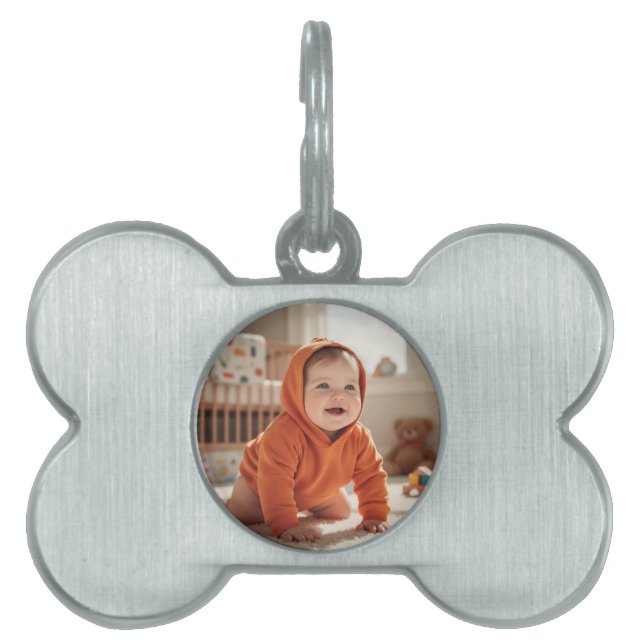 Stylish Round Pet Tag (Front)