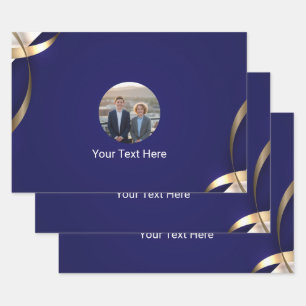 Stylish Royal Solid Blue Custom Gift Wrapping Pape Wrapping Paper Sheet