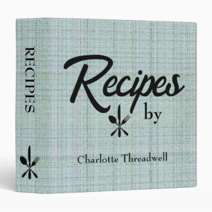 Stylish Rustic Beige Linen Look Family Personalize Binder