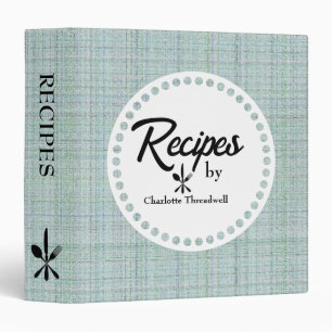 Stylish Rustic Beige Linen Look Family Personalize Binder