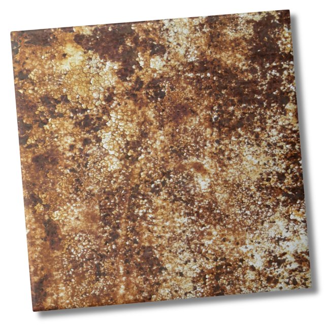 Stylish Rustic Texture Tile (Stylish Rustic Vintage Industrial Rust Texture Ceramic Tile)