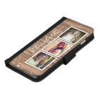 Stylish Rustic Wood Look Instagram Photo Collage