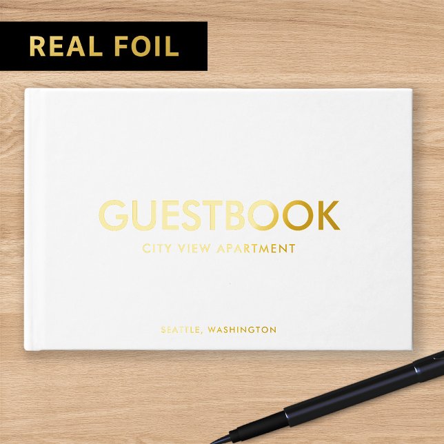 Stylish Sans Serif Modern Guest Book (Creator Uploaded)