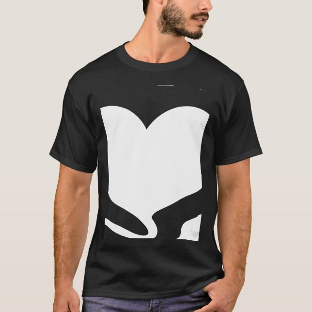 Stylish Saying Valentine's Day Heart Partnerlook T-Shirt (Front)