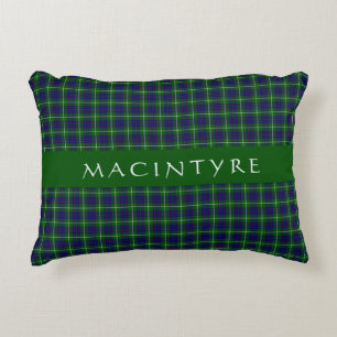 Stylish Scottish Clan MacIntyre Tartan Custom Accent Pillow