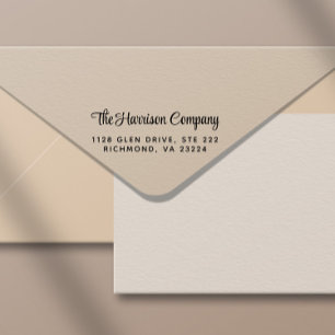 Stylish Script Business Return Address Self-inking Stamp