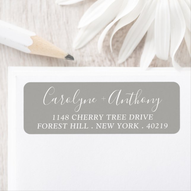 Stylish Script Custom Name & Address (Insitu)