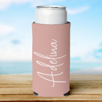 Stylish Script Custom Name Girls Beach Trip