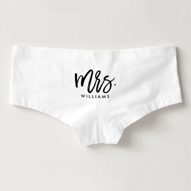 Stylish Script "Future Mrs" Bride Boyshorts (Back)