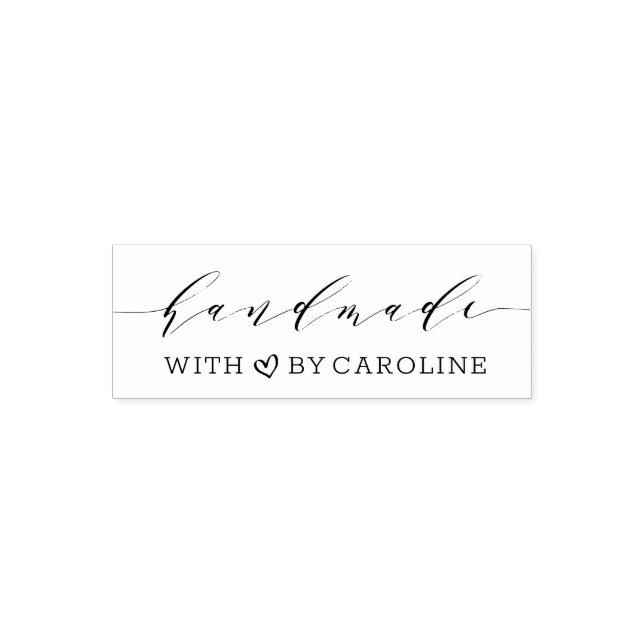 stylish script handmade self-inking stamp (Design)