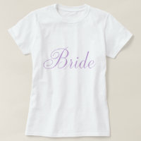 Stylish Script Lavender Bride