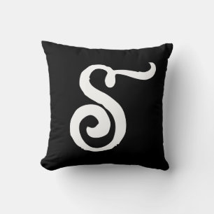STYLISH SCRIPT MONOGRAM JETON Oreiller