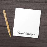 Stylish Script Monogram Name Notepad<br><div class="desc">Simple modern custom notepad with your monogram name in a bold stylish script.</div>