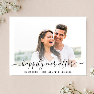 Stylish Script Photo Save The Date Announcement Postcard