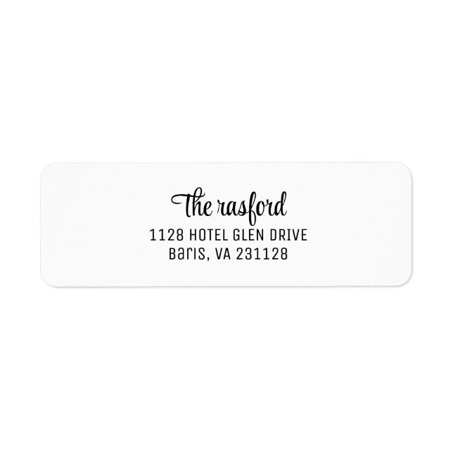 Stylish Script Retourner l'adresse auto-écriture T (Devant)