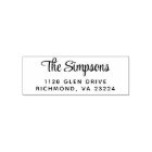 Stylish Script Return Address