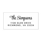 Stylish Script Return Address