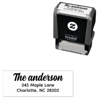 Stylish Script Return Address  Self-inking Stamp