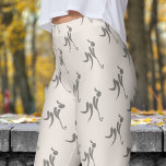 Stylish Seashell White Womens Hockey Pattern Leggings<br><div class="desc">Chic and Comfy Leggings for Hockey Enthusiasts! Infuse some fun and colour into your hockey wardrobe with these trendy leggings! Whether you're pushing through training or kicking back after practice, these leggings offer the perfect mix of style, comfort, and function. Feel confident and look amazing—grab yours today and elevate your...</div>