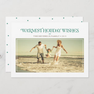 Stylish Serif Christmas Holiday Photo in Pine