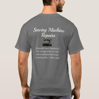 Stylish Sewing Machine Repair Business T-Shirt