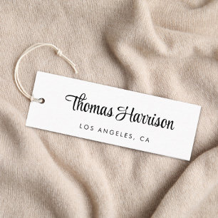Stylish Signature Script Hang Tag