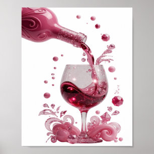 Stylish Silver ABSTRACT ART Art Print