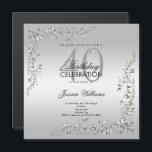 Stylish Silver Decoration 40th Birthday Party Magnetic Invitation<br><div class="desc">Stylish and elegant 40th birthday party magnetic invites suitable for women's birthday events. Beautiful stylish silver swirls and flourishes corner decorations on a pretty silver background. All text is fully customizable to meet your requirements. If you need help to customize your product or would like matching products please contact me...</div>