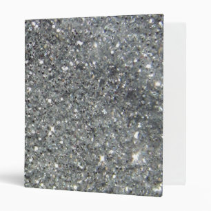 Stylish Silver Glitter Glitz Photo Binder