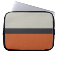 Stylish Silver Grey Navy Orange Red Stripe Pattern