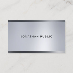 Stylish Silver Look Lights Professional Elegant Business Card