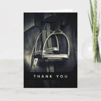 Stylish Silver Stirrups Photograph Thank You