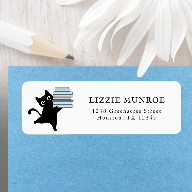 Stylish Simple Book Lover's Return Address (Creator Uploaded)