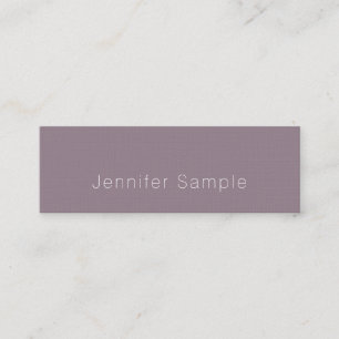 Stylish Simple Design Modern Plain Luxury Trendy Mini Business Card