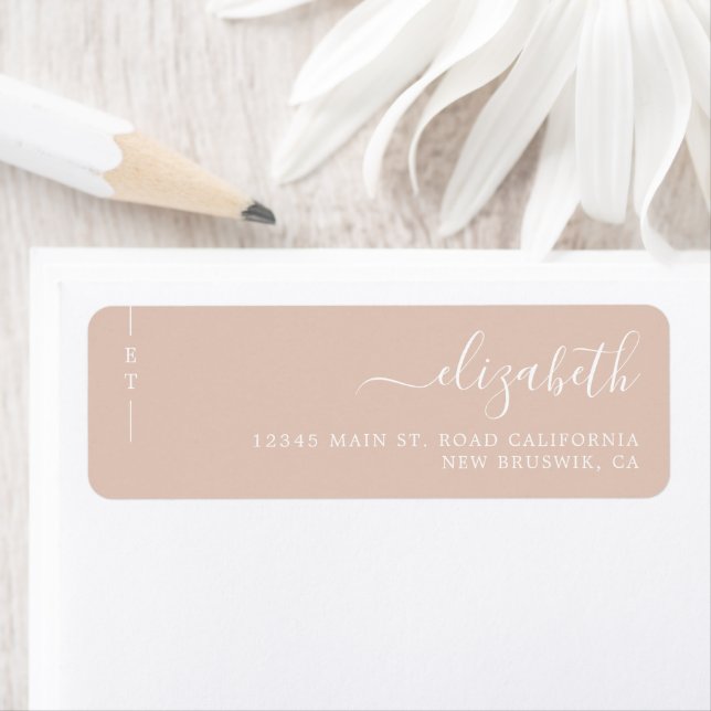 Stylish Simple Monogram Boho Beige (Insitu)