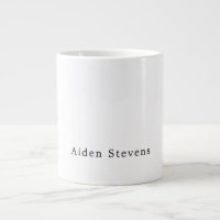 Stylish Simple Plain Black & White Minimalist