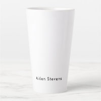 Stylish Simple Plain Black & White Minimalist