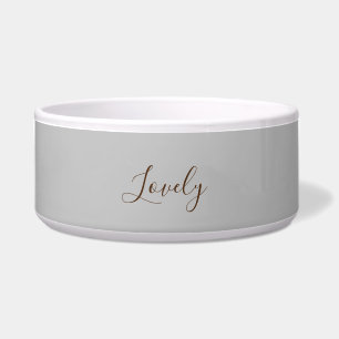 Stylish Simple Plain Grey Minimalist Calligraphy