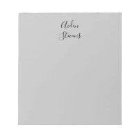Stylish Simple Plain Grey Minimalist Calligraphy