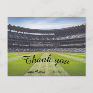 Stylish Simple Sporty Thank you postcard