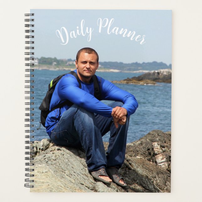 Stylish, Simple, Unique Photo Daily Planner (Front)