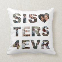 Stylish Sisters Forever Photo Collage BFF Heart