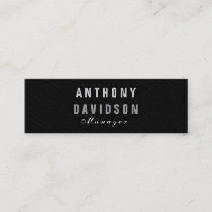 Stylish Skinny Grey Manager Business Card