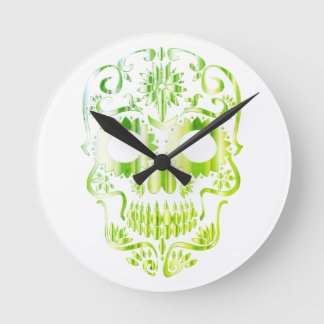 Stylish skull clock