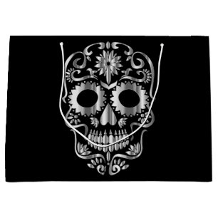Stylish skull gift bag