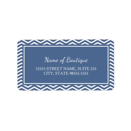 Stylish Slate Blue Chevrons