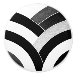 stylish sophisticated modern chevrons ceramic knob
