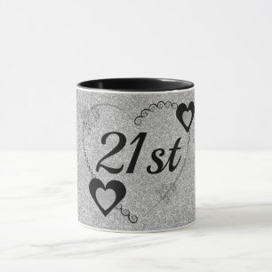 Stylish special birthday mug 21st