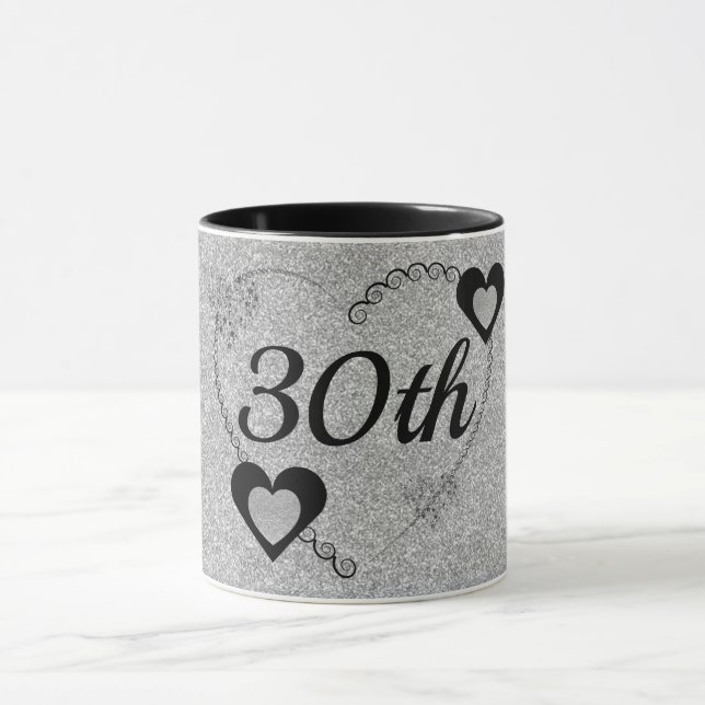Stylish special birthday mug 30th (Center)