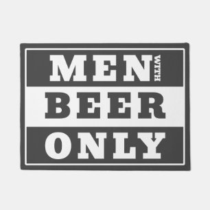 Stylish statement sign for beer lovers doormat